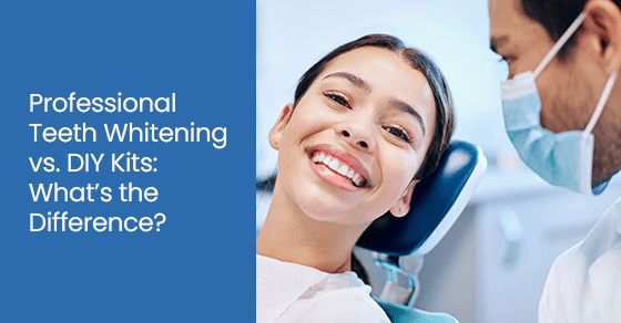 Professional teeth whitening vs. DIY kits: What’s the difference?